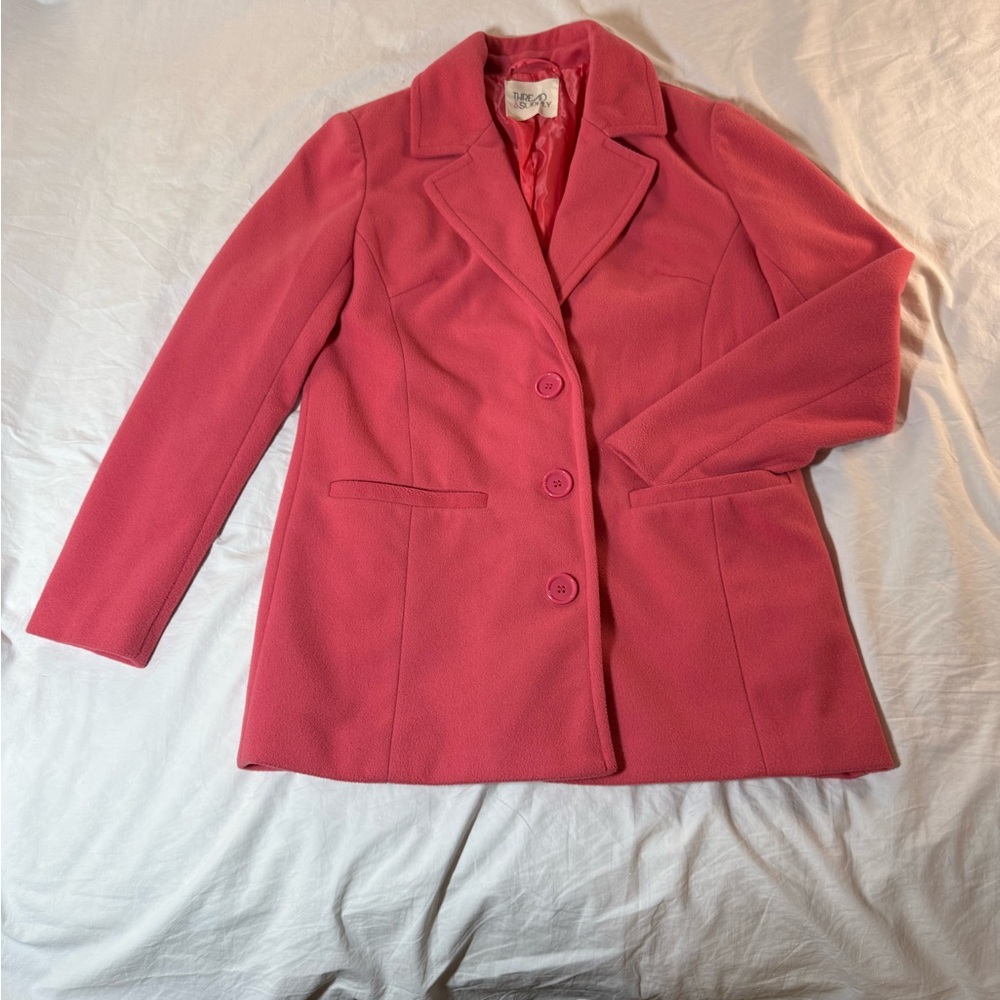 Thread & Supply Vibrant Pink Blazer/Coat/Jacket